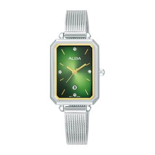 Buy Alba fashion watch for women, analog, 22mm, stainless steel strap, ah7cb3x1 – silver in Kuwait
