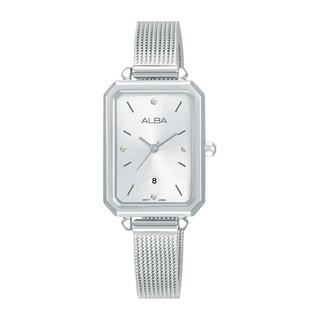Buy Alba fashion watch for women, analog, 22mm, stainless steel strap, ah7cb9x1 – silver in Kuwait