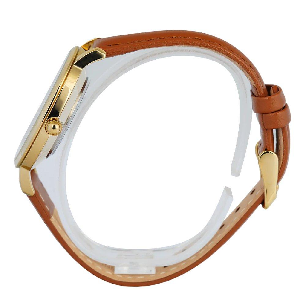 Alba Fashion Ladies Watch, Analog, 34mm, Leather Strap, AH7CD8X1 - Light Brown