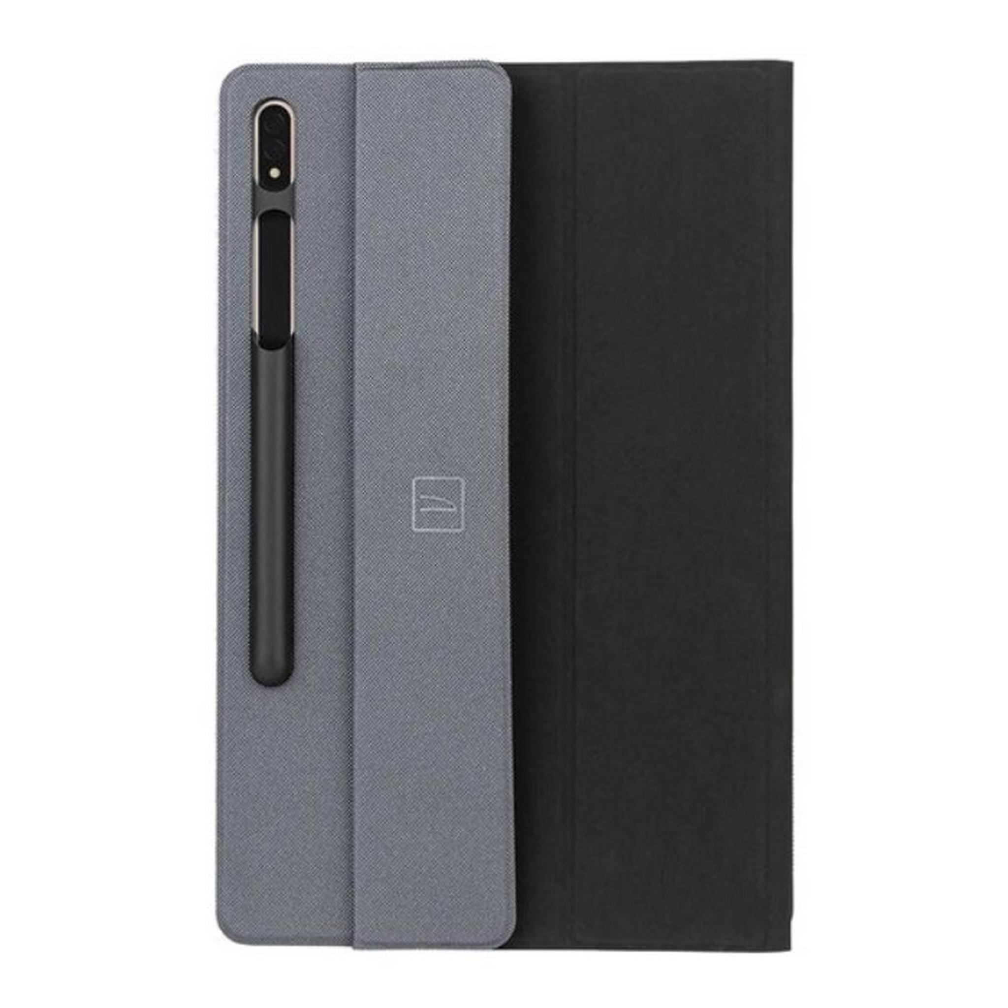 Tucano Folio Case for Galaxy Tab S8+ 12.4-inch, TAB-GSS8P-DG-– Dark Grey