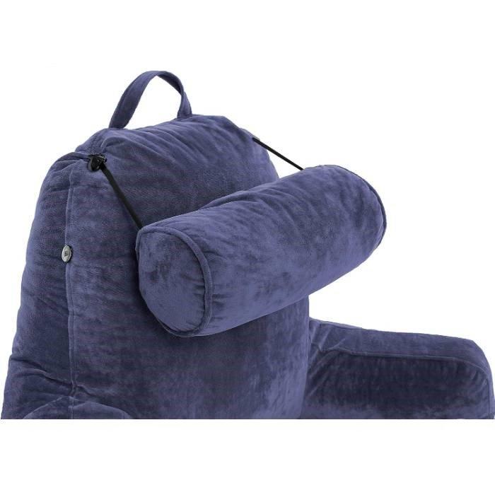 Wansa XXL Reading Pillow in Dark Blue color Xcite Kuwait