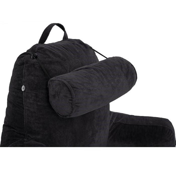 Wansa XXL Reading Pillow in Black color Xcite Kuwait