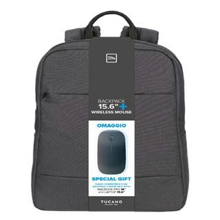 Buy Tucano 15. 6-16 inch backpack with wireless mouse bundle, bu-tl-bkbtk-wm-bk - black in Kuwait