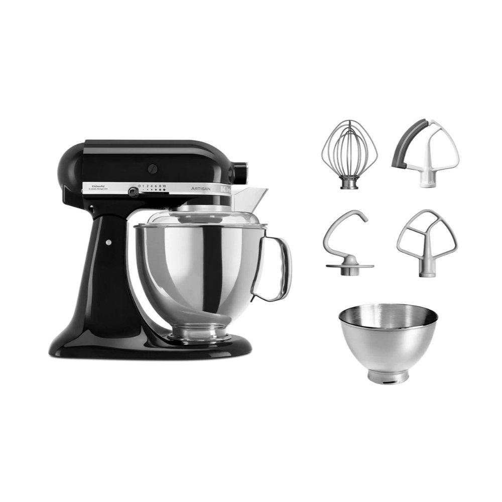 Buy Kitchenaid stand mixer, 4. 8l, 300w, 5ksm175psbob - black in Kuwait