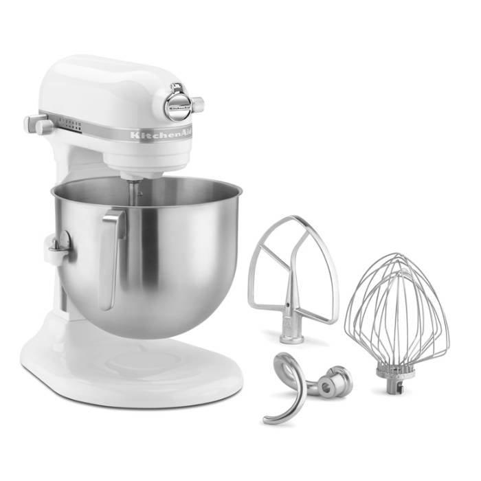 KitchenAid Bowl Lift Stand Mixer, 6.9L, 325 Watt, 5KSM7990XBWH – White