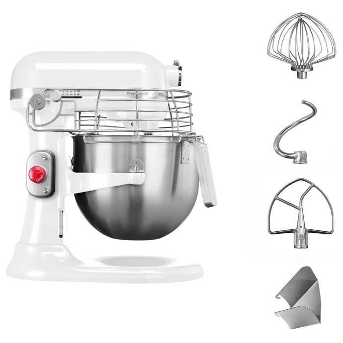 KitchenAid Bowl Lift Stand Mixer, 6.9L, 325 Watt, 5KSM7990XBWH – White
