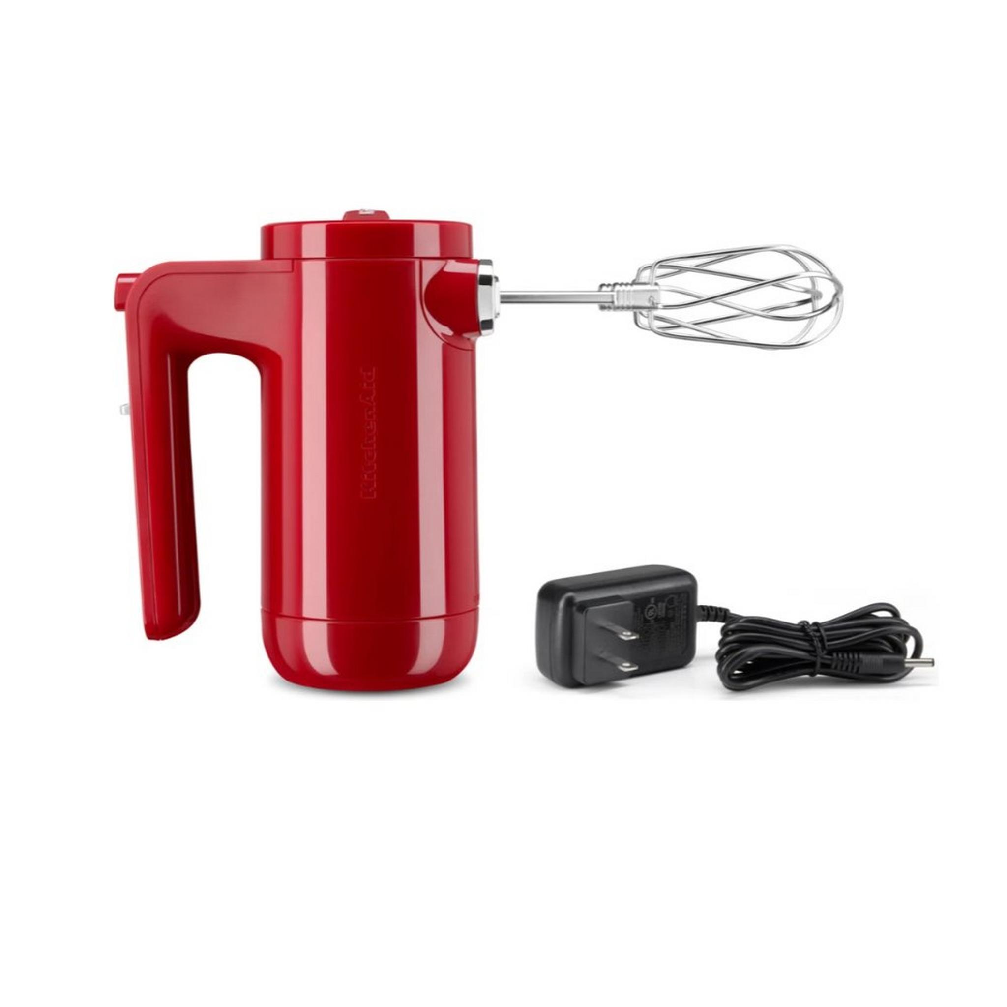 KitchenAid  Cordless Hand Mixer, 7 Speed, 5KHMB732BER - Red