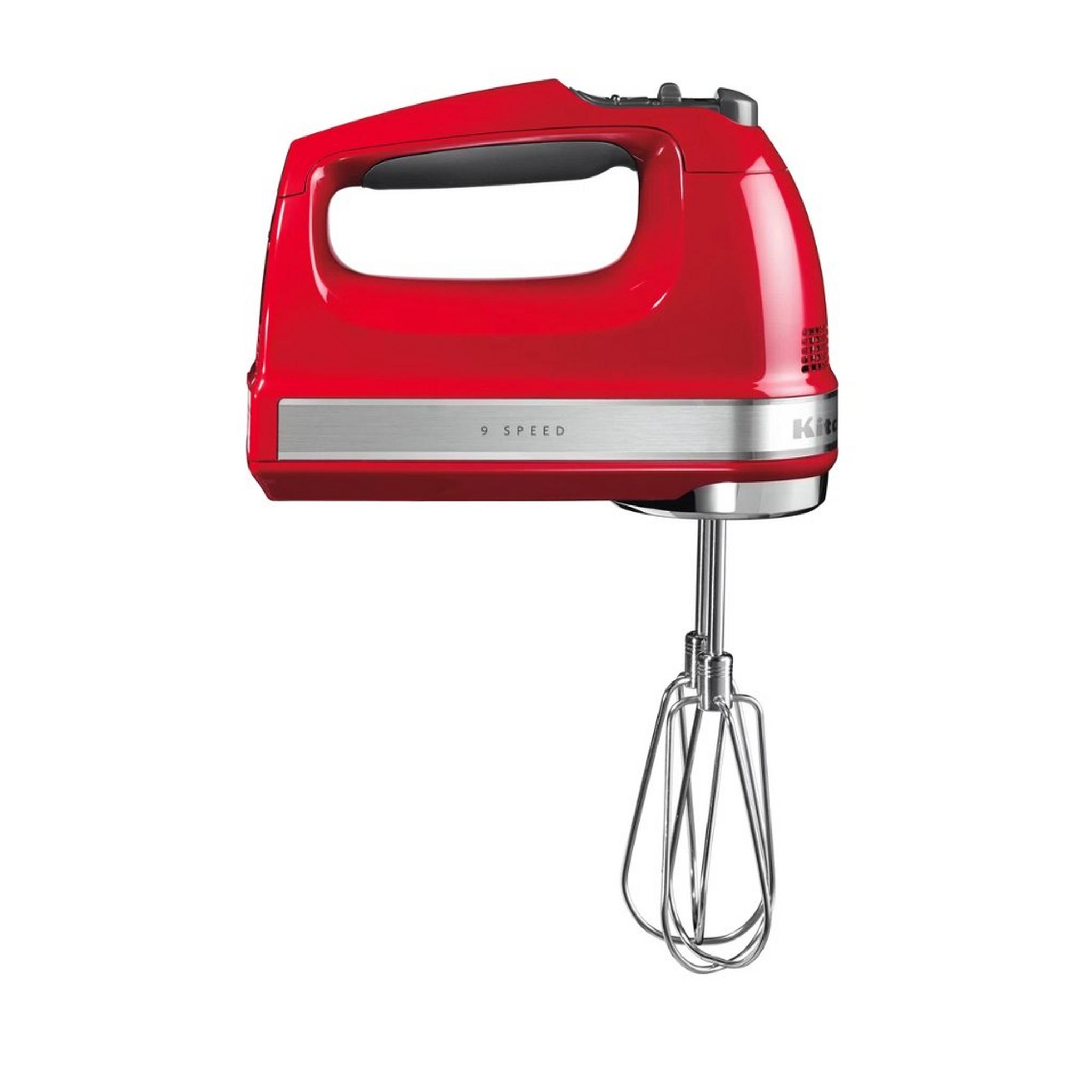 KitchenAid Hand Mixer, 9 Speed, 5KHM9212BER - Red