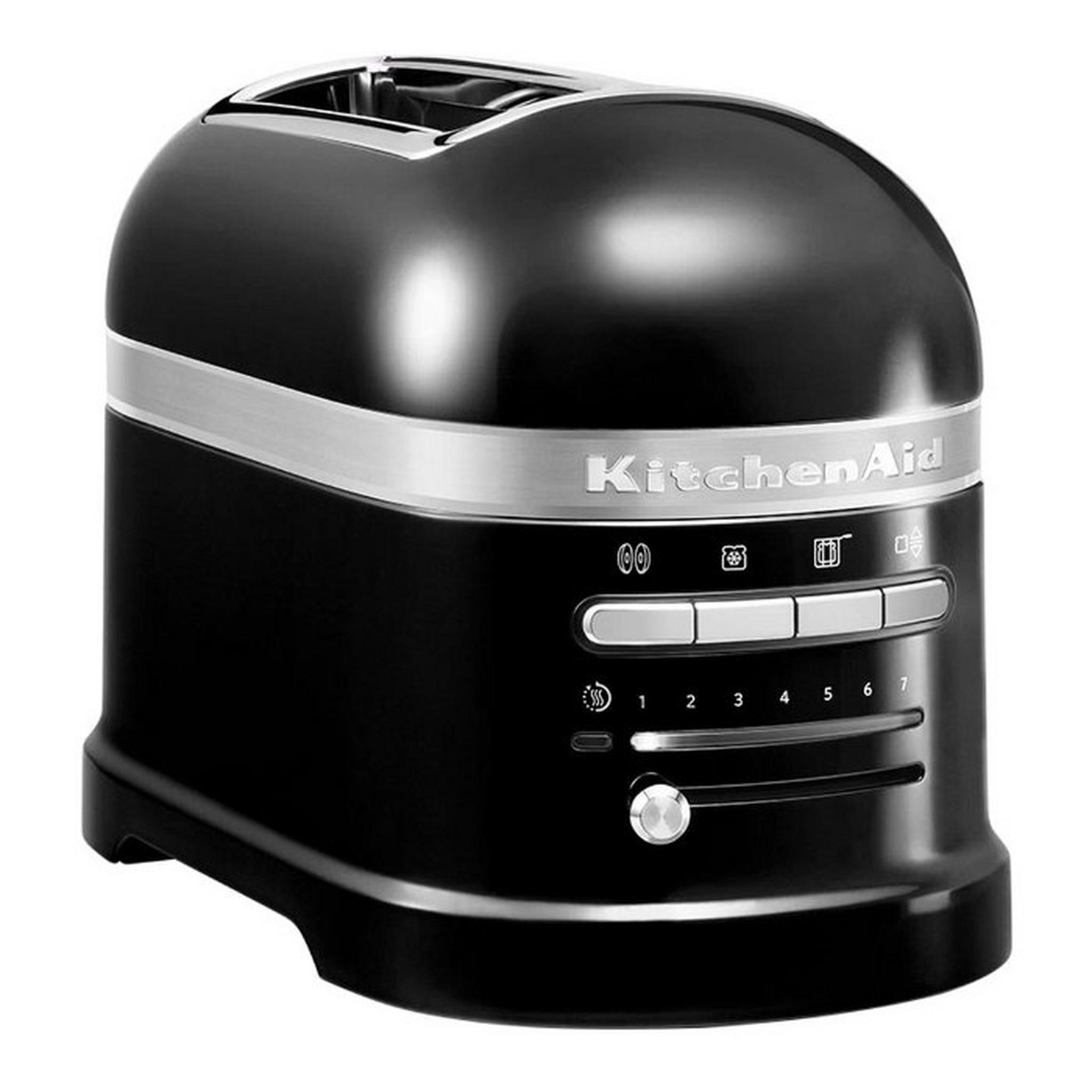KitchenAid Artisan Toaster, 2 slice, 1250W, 5KMT2204BOB - Black