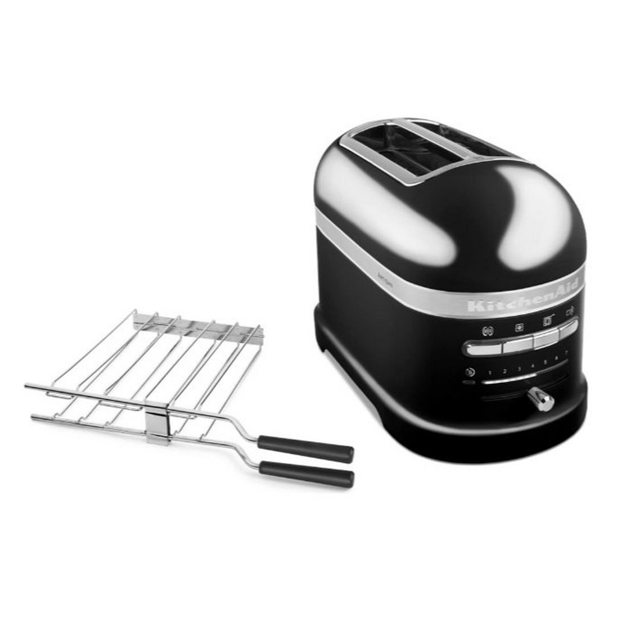 KitchenAid Artisan Toaster, 2 slice, 1250W, 5KMT2204BOB - Black