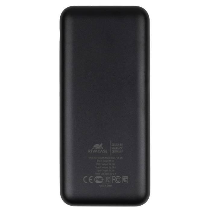RIVA Portable Power Bank, 20000 mAh, VA2081 – Black