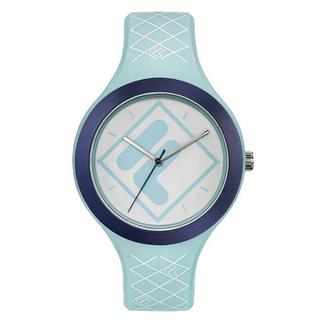 Buy Fila ladies watch, analog, 42mm, silicone strap, 38-342-005 – blue in Kuwait