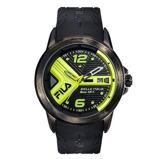 Buy Fila men's watch, analog, 43mm, silicone strap, 38-170-204 – black in Kuwait