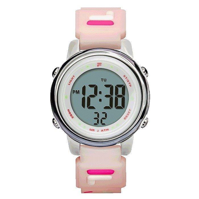 Buy Fila men's watch, digital, 34mm, silicone strap, 38-218-003 – pink in Kuwait