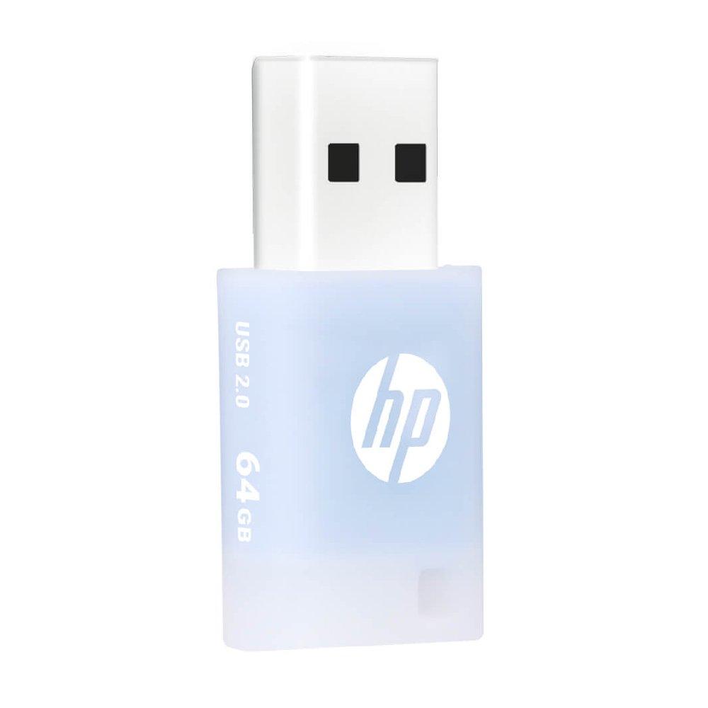 HP v168 USB 2.0 Flash Drive, 64GB, HPFD168B-64 - Blue