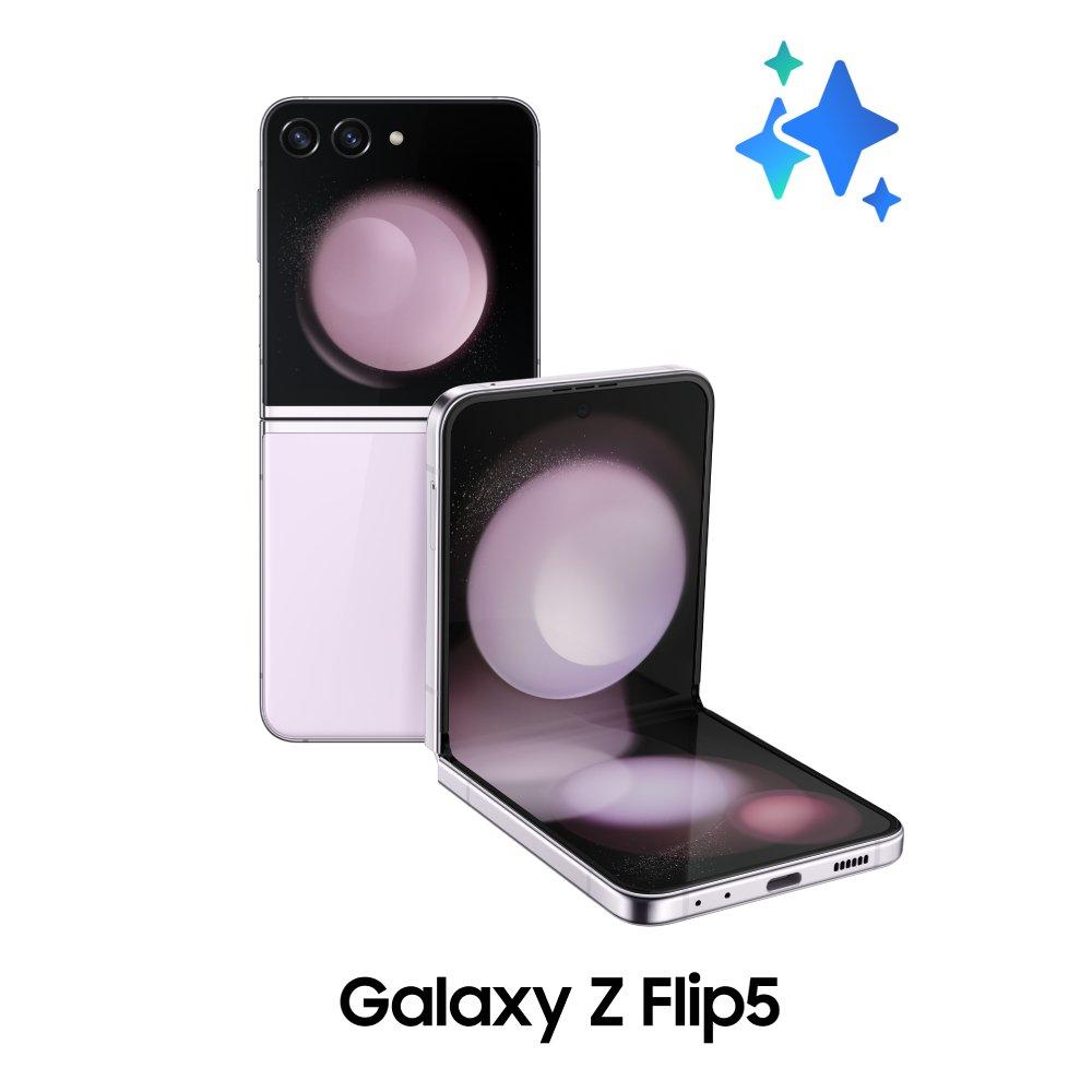 Buy Samsung z flip 5 6. 7 inch, 256gb, 8gb ram phone - lavender in Kuwait