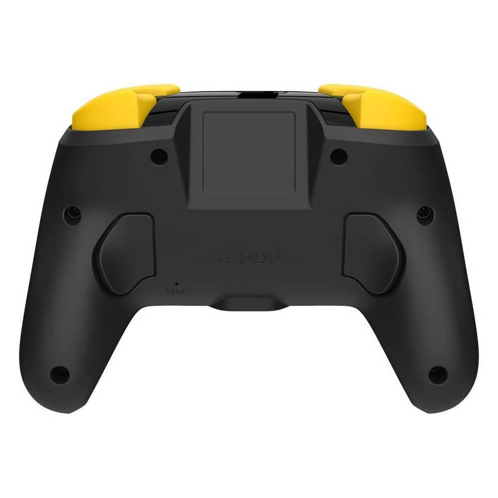 وحدة التحكم اللاسلكية نينتندو سويتش ريماتش سوبر ستارز تتوهج في الظلام من بي دي بي، 500-202-STGD – أسود/أصفر