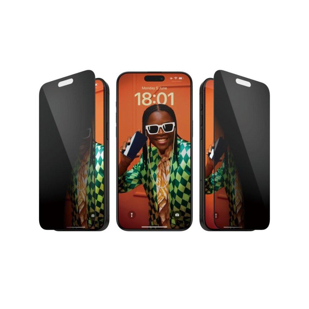 PanzerGlass Privacy light Ultra Wide Fit Screen Protector for iPhone 15 Pro Max, P2812