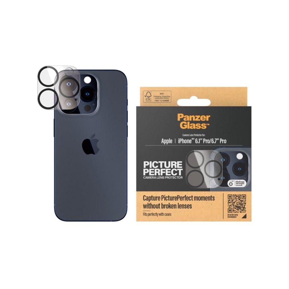 PanzerGlass Plate Camera Lens Protector for iPhone 15 Pro / Pro Max, 1137