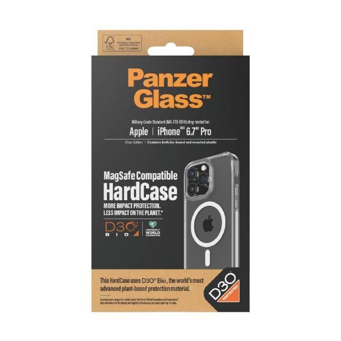 PanzerGlass HardCase With MagSafe and D30 For iPhone 15 Pro Max - Clear