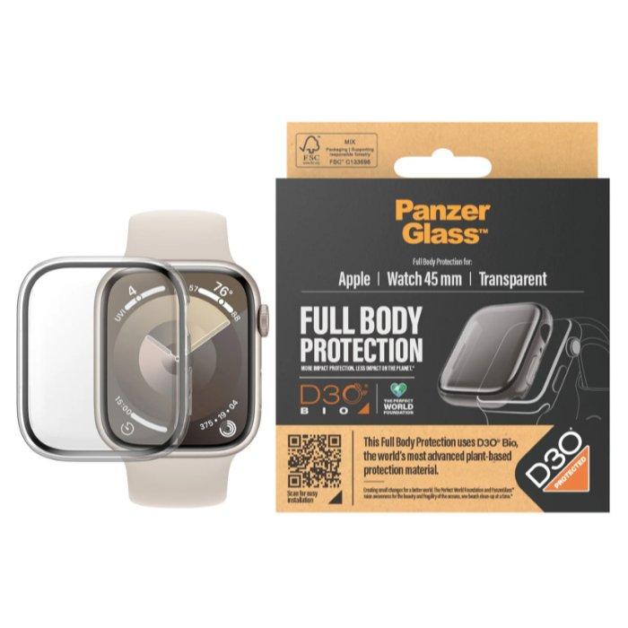 Buy Panzer apple watch s9 44/45mm full body case, 3687– clear in Kuwait