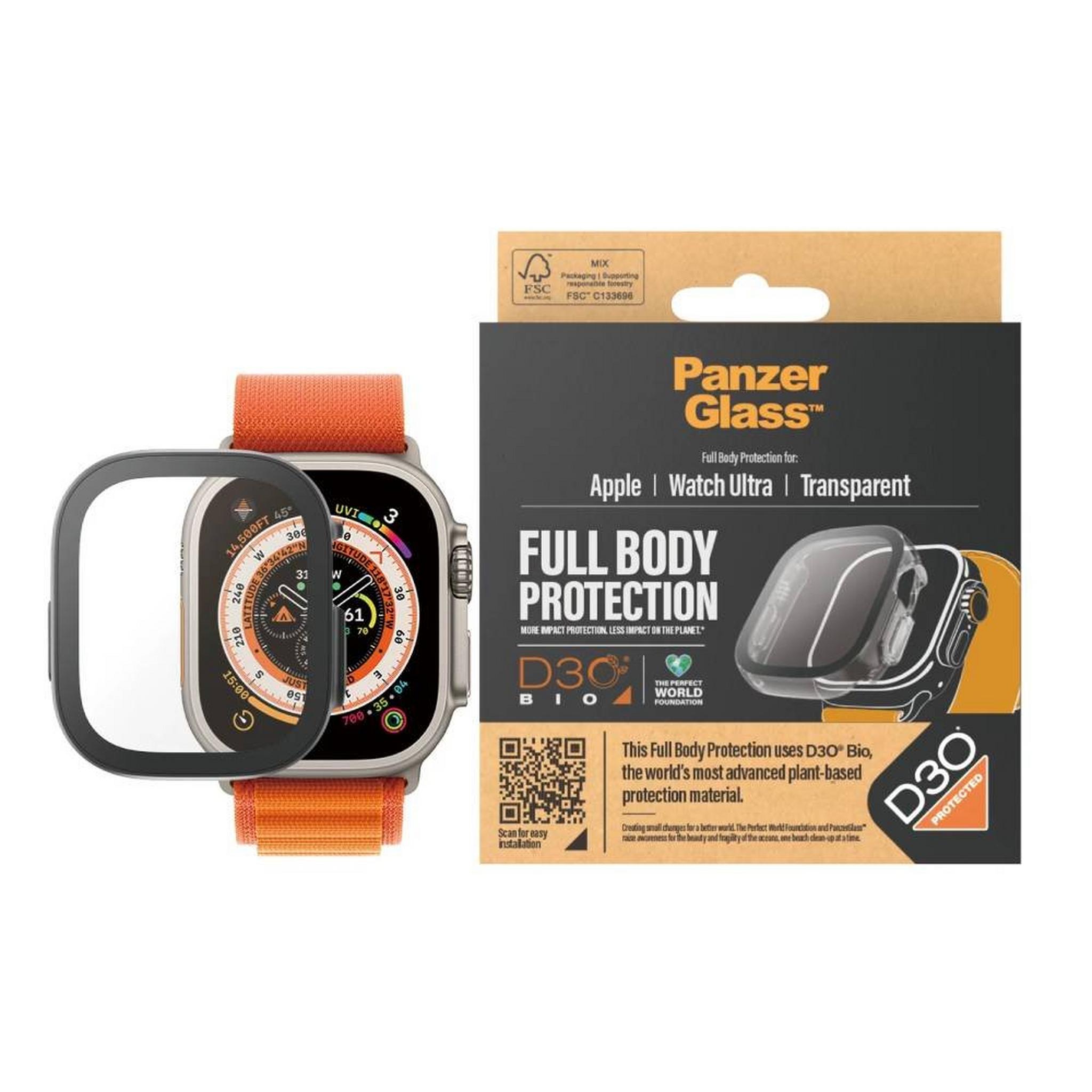 PANZER Apple Watch S9 Ultra 49mm Full Body Case, 3688 – Clear