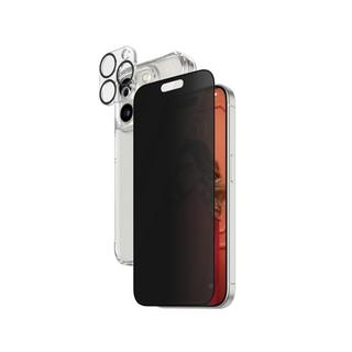 Buy Panzerglass ultra wide fit 3in1 privacy bundle for iphone 15 pro, b1173+p2810 - clear in Kuwait