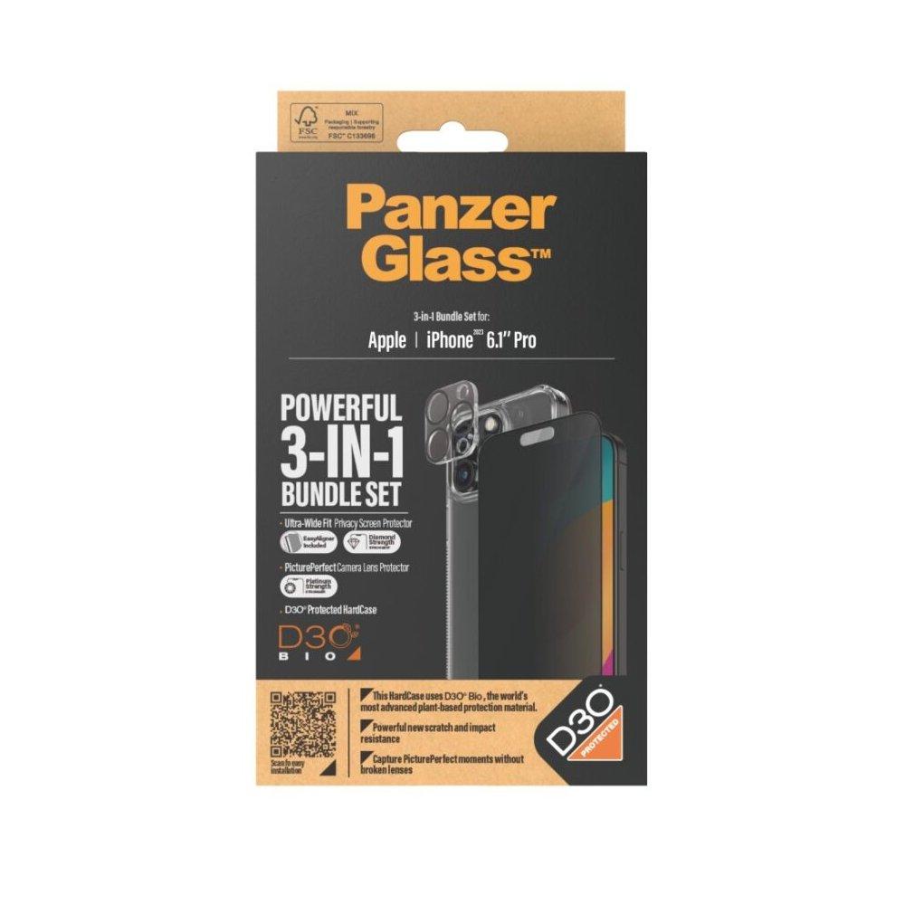Panzer Glass SAFE Ultra Wide Fit Screen Protector for iPhone 15 Pro
