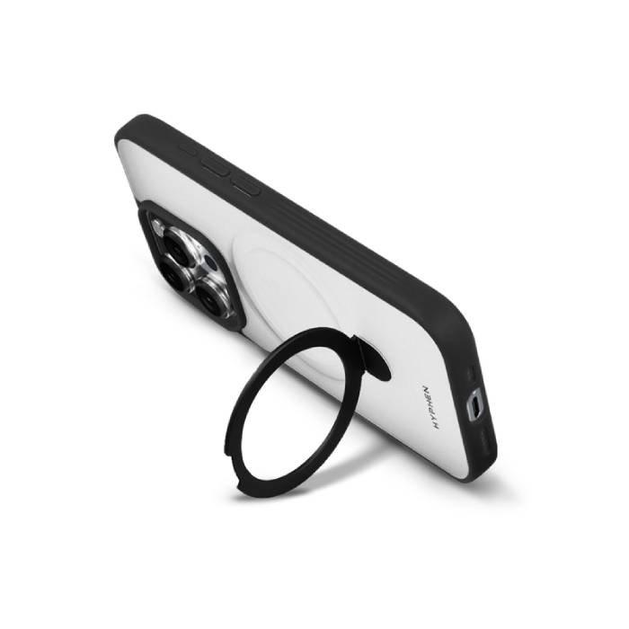 HYPHEN MagSafe Stand Case for iPhone 15 Pro, HPC-RBK15P8559 – Black