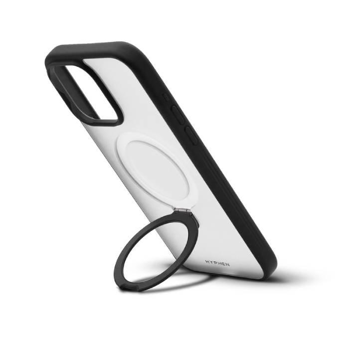 HYPHEN MagSafe Stand Case for iPhone 15 Pro, HPC-RBK15P8559 – Black