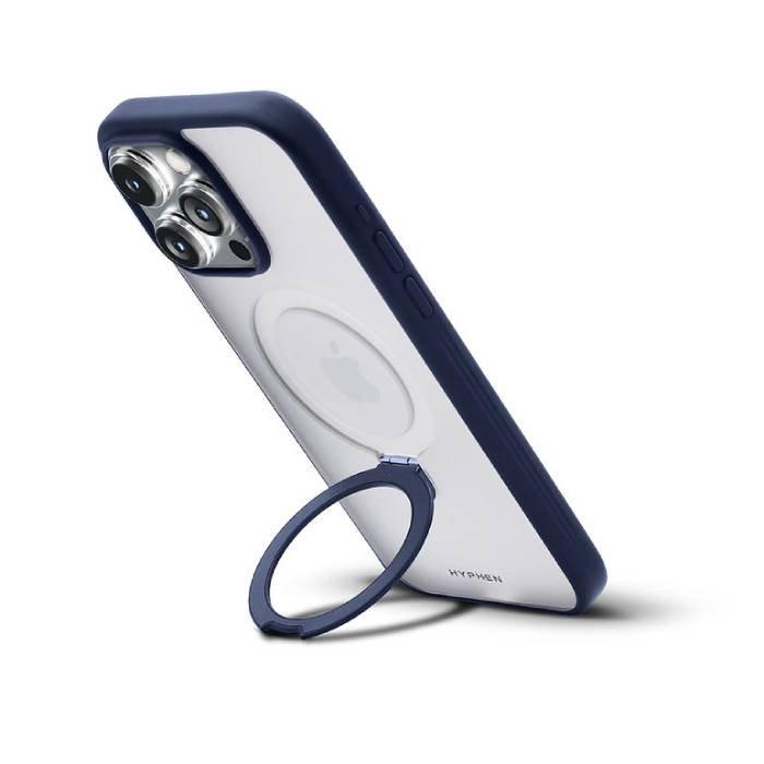 غطاء حماية هالو بقاعدة ماجسيف من هايفن لجهاز أيفون 15 برو ماكس، HPC-RBL15PM8580 – أزرق