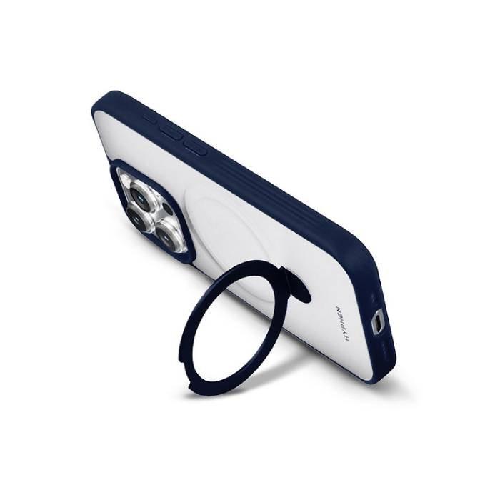 غطاء حماية هالو بقاعدة ماجسيف من هايفن لجهاز أيفون 15 برو ماكس، HPC-RBL15PM8580 – أزرق