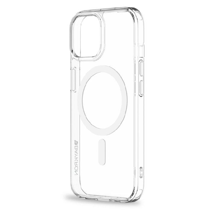 حافظة بريميوم سليم ماج لهاتف ايفون 15 6.1 إنش من بايكرون، BKR-PR-IP15CL – شفاف