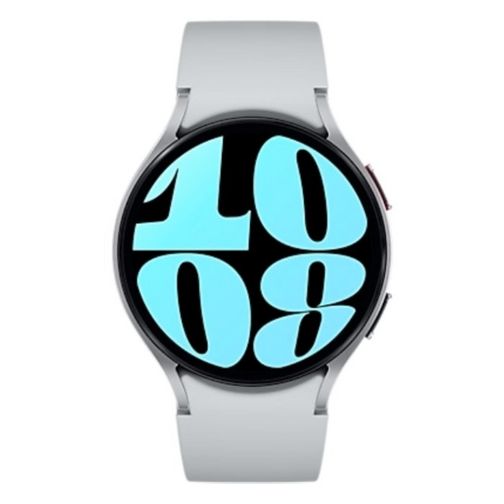 Samsung Galaxy Watch6, 44mm, LTE, Aluminum body, Silicon Strap - Sliver