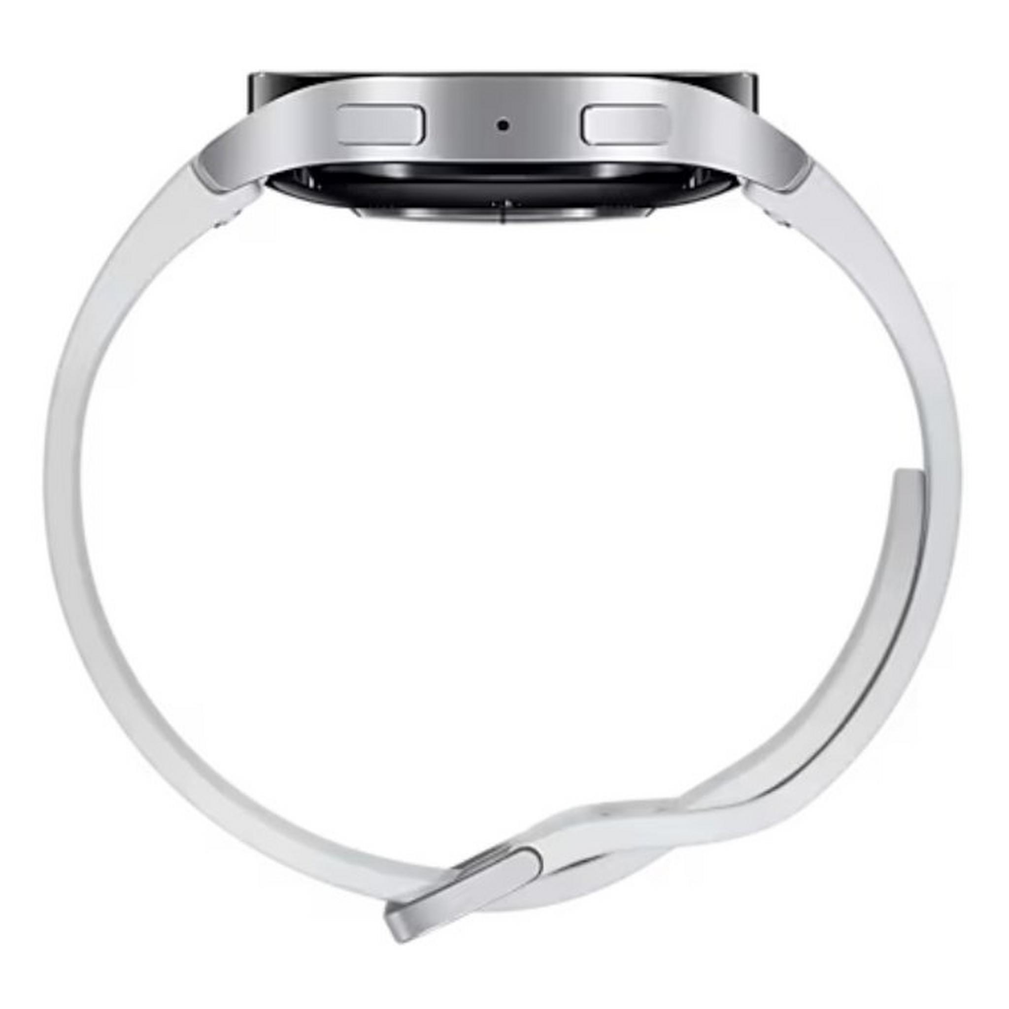 Samsung Galaxy Watch6, 44mm, Bluetooth Aluminum body, Silicon Strap - Sliver
