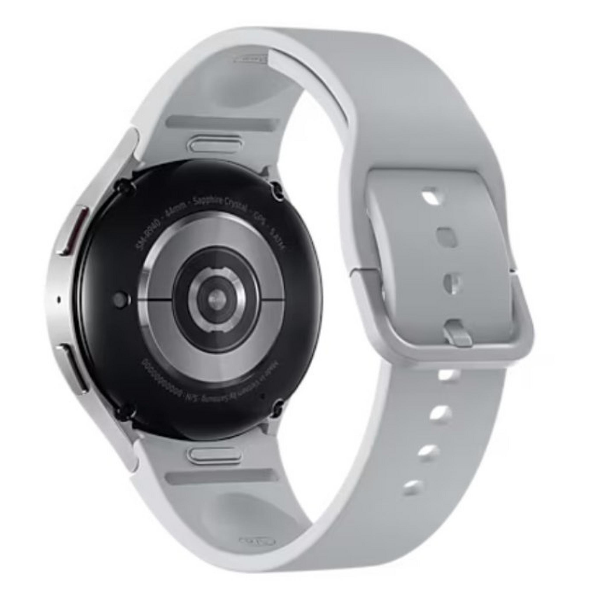 Samsung Galaxy Watch6, 44mm, Bluetooth Aluminum body, Silicon Strap - Sliver