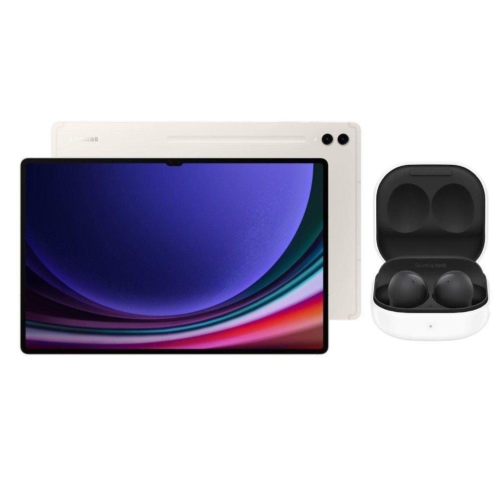 Samsung Galaxy TAB S9 Ultra, 14.6-inch, 256GB, 12GB RAM, Wi-fi + Galaxy Buds 2 – Beige