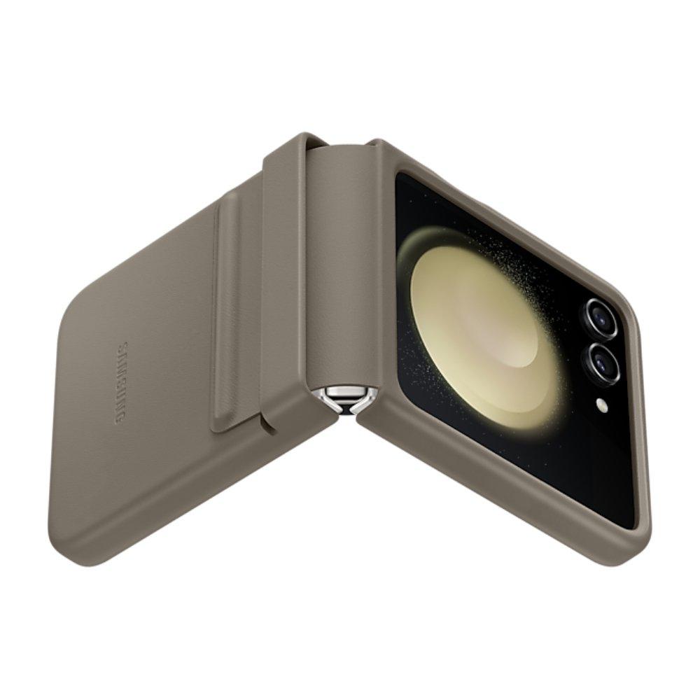 Samsung ECO Leather Case for Galaxy Z Flip5 - Etoupe