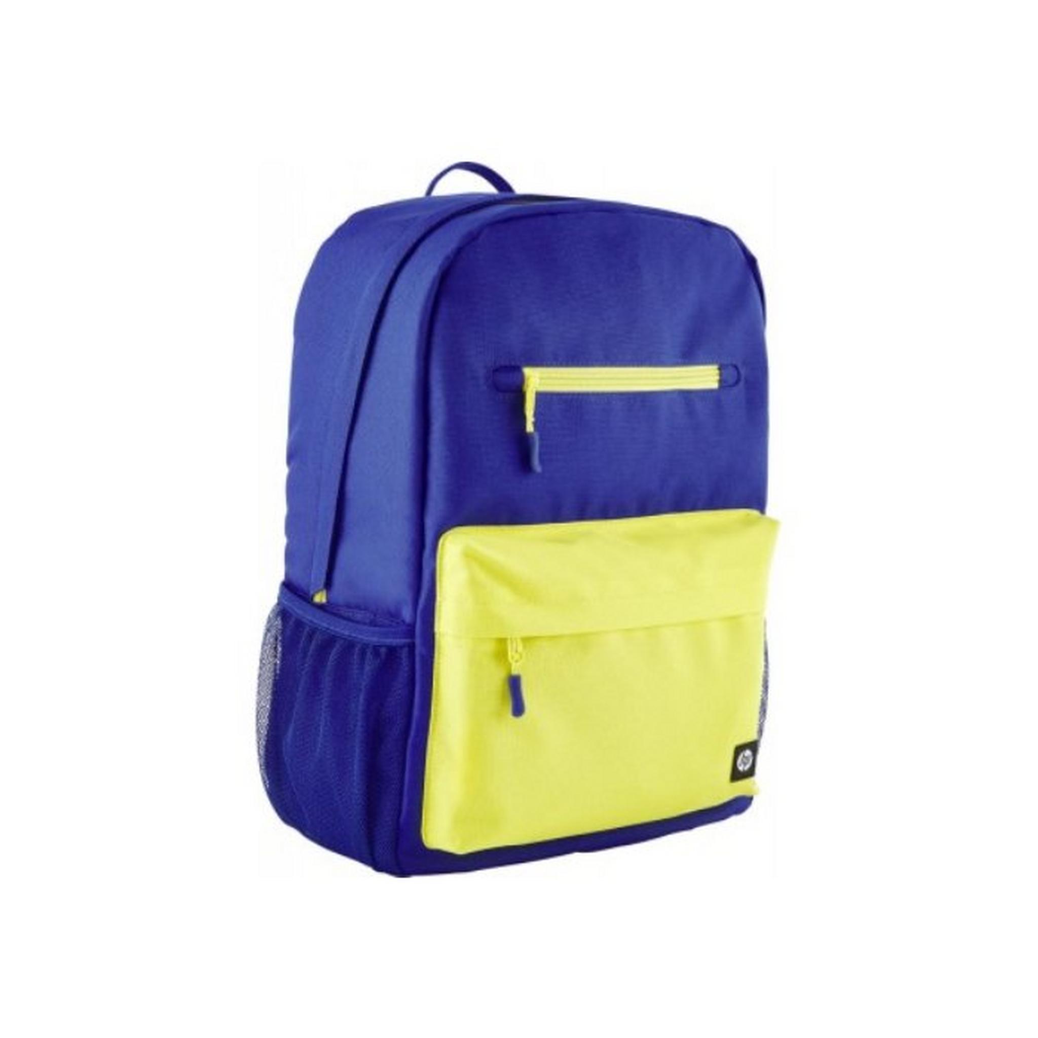 HEWLETT PACKARD Campus 15.6 inch Laptop Backpack, , 7J596AA – Blue & Yellow
