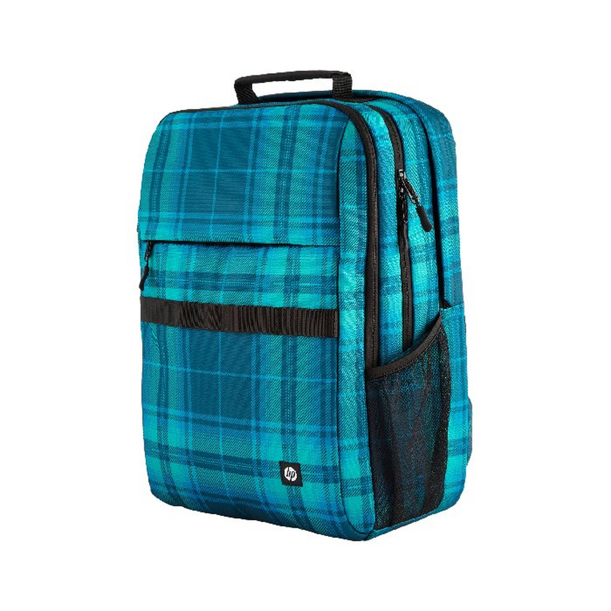 HEWLETT PACKARD Campus 16.1 inch XL Laptop  Backpack, 7J594AA - Tartan Blue
