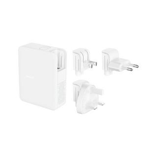 Buy Belkin boostcharge pro 4 ports gan wall charger, 140w, universal plugs, wch014btwh - white in Kuwait