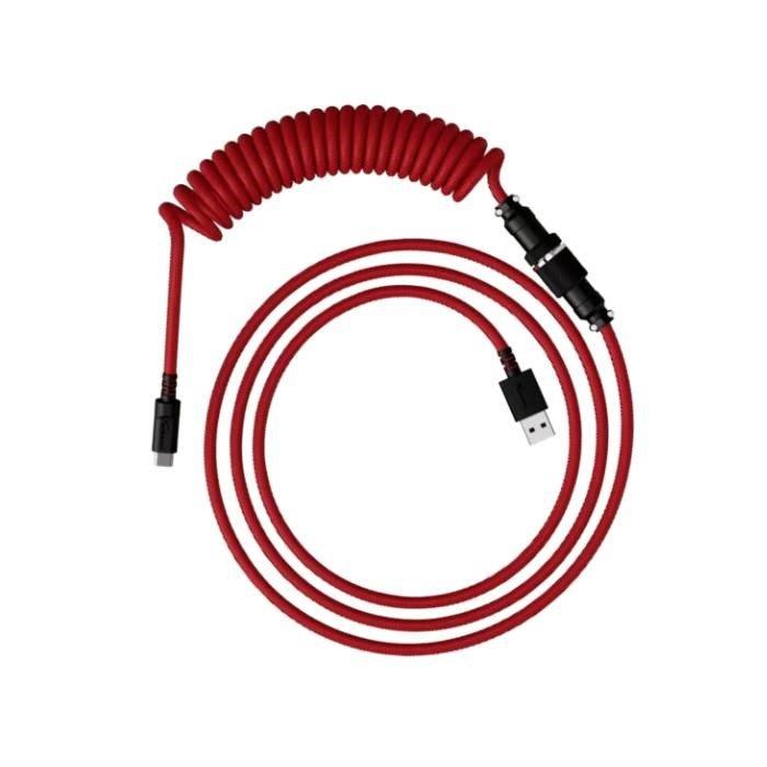 HyperX USB-C Coiled 1.37m Cable – Red/Black