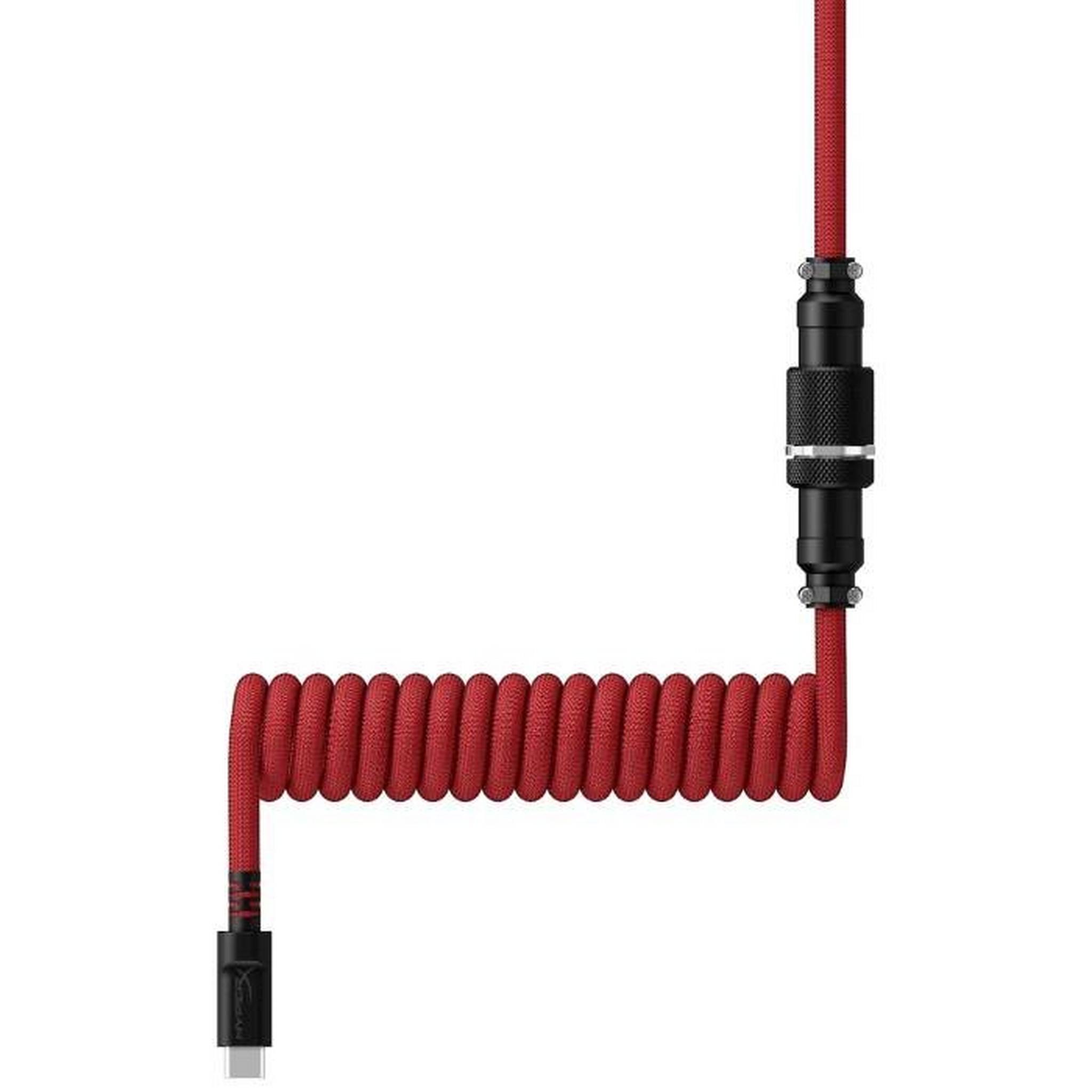 HyperX USB-C Coiled 1.37m Cable – Red/Black