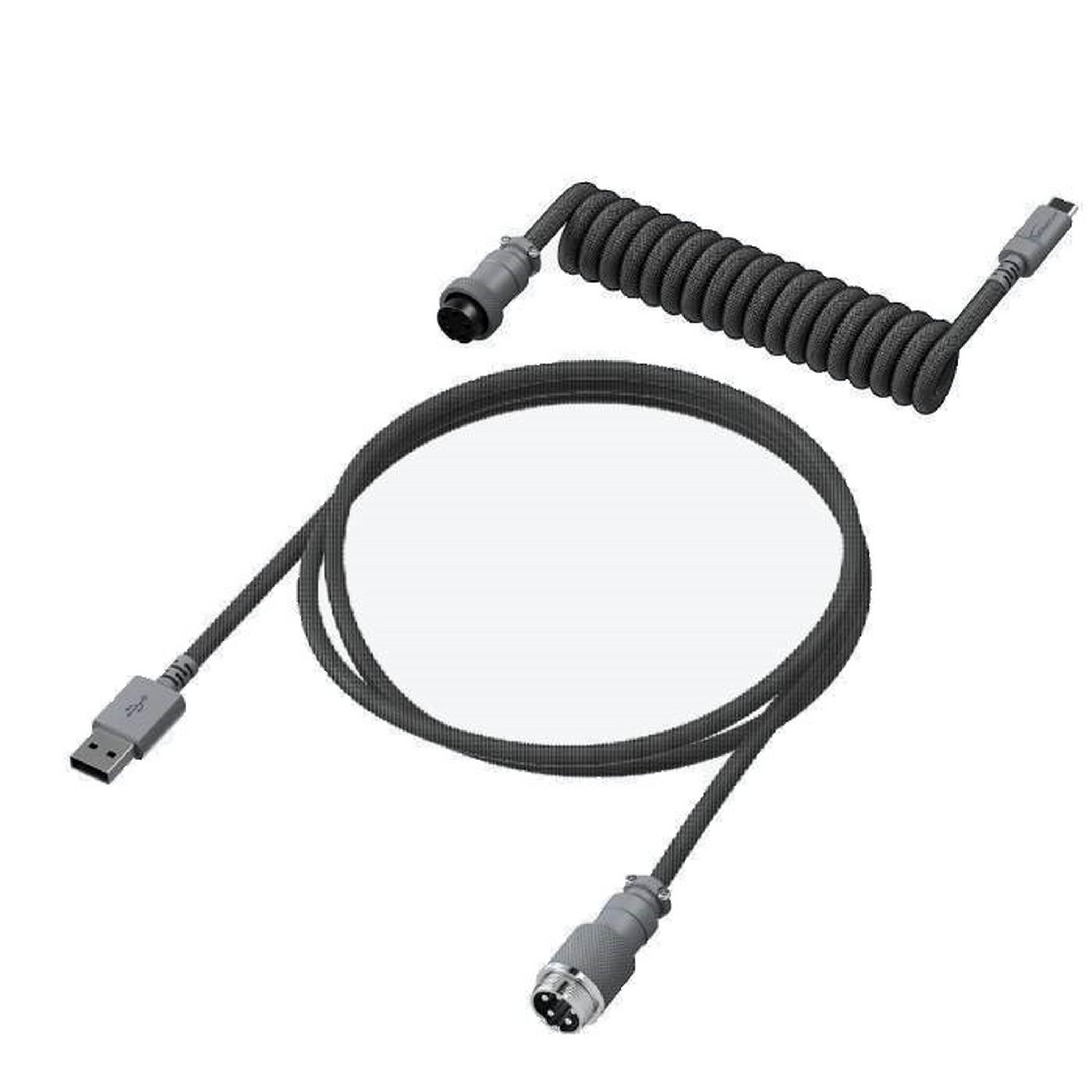 HyperX USB-C Coiled 1.37m Cable – Gray