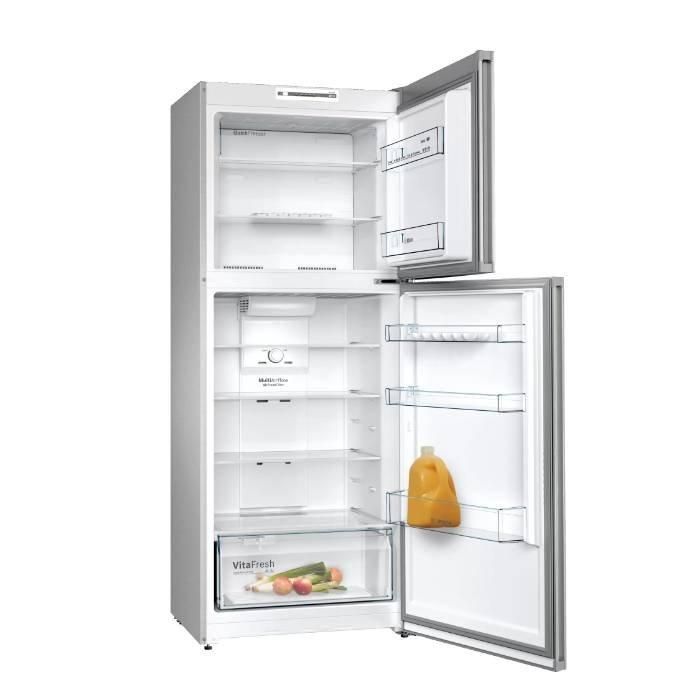 BOSCH Series 2 Top Mount Refrigerator, 12.9CFT, 365L, KDN43N120M – Silver