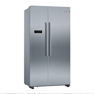 Buy Bosch series 4 side by side refrigerator, 21. 8cft, 616l, kan93vl30m – silver in Kuwait