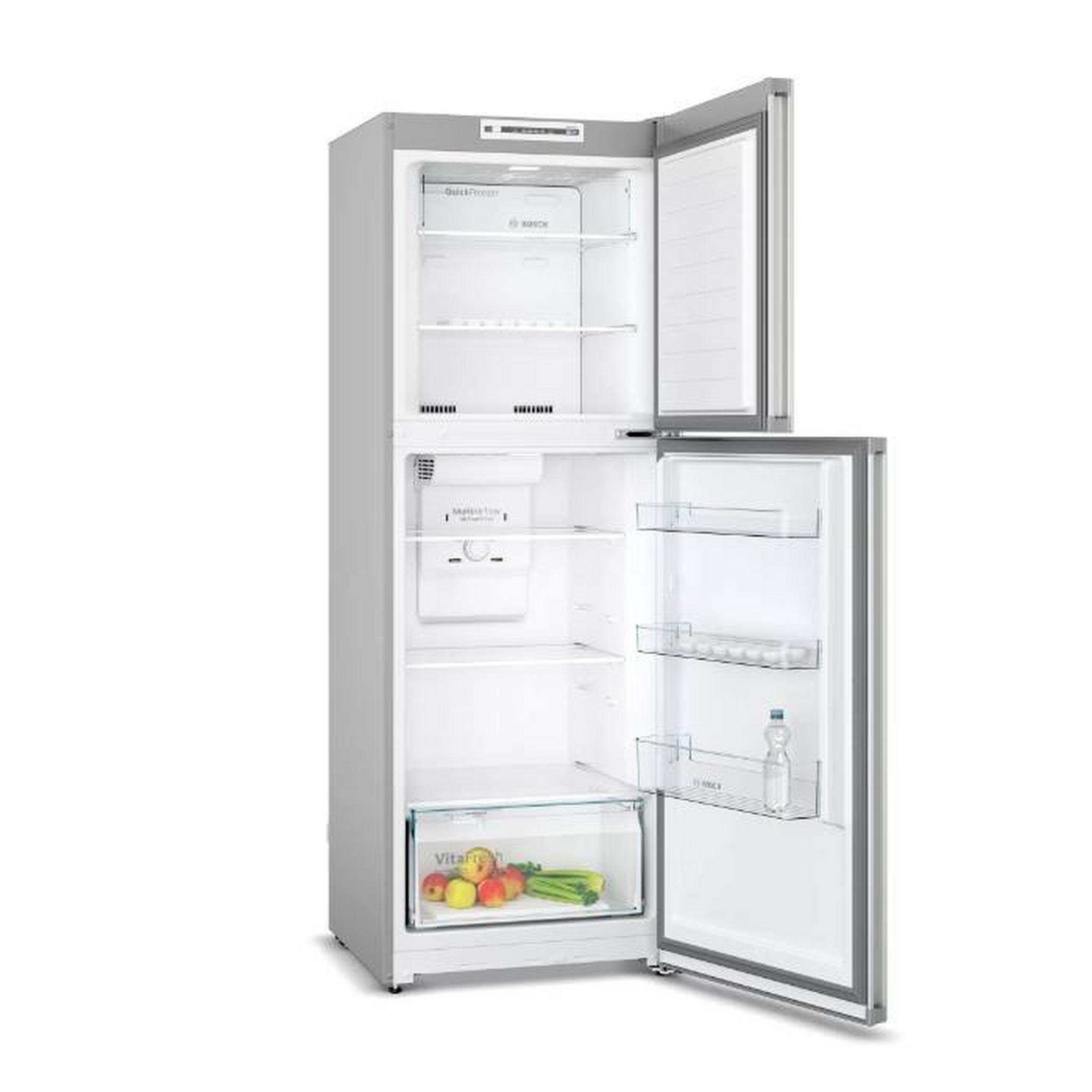 BOSCH Top Mount Refrigerator, 10CFT, 286-Liters, KDN30N120M - Inox