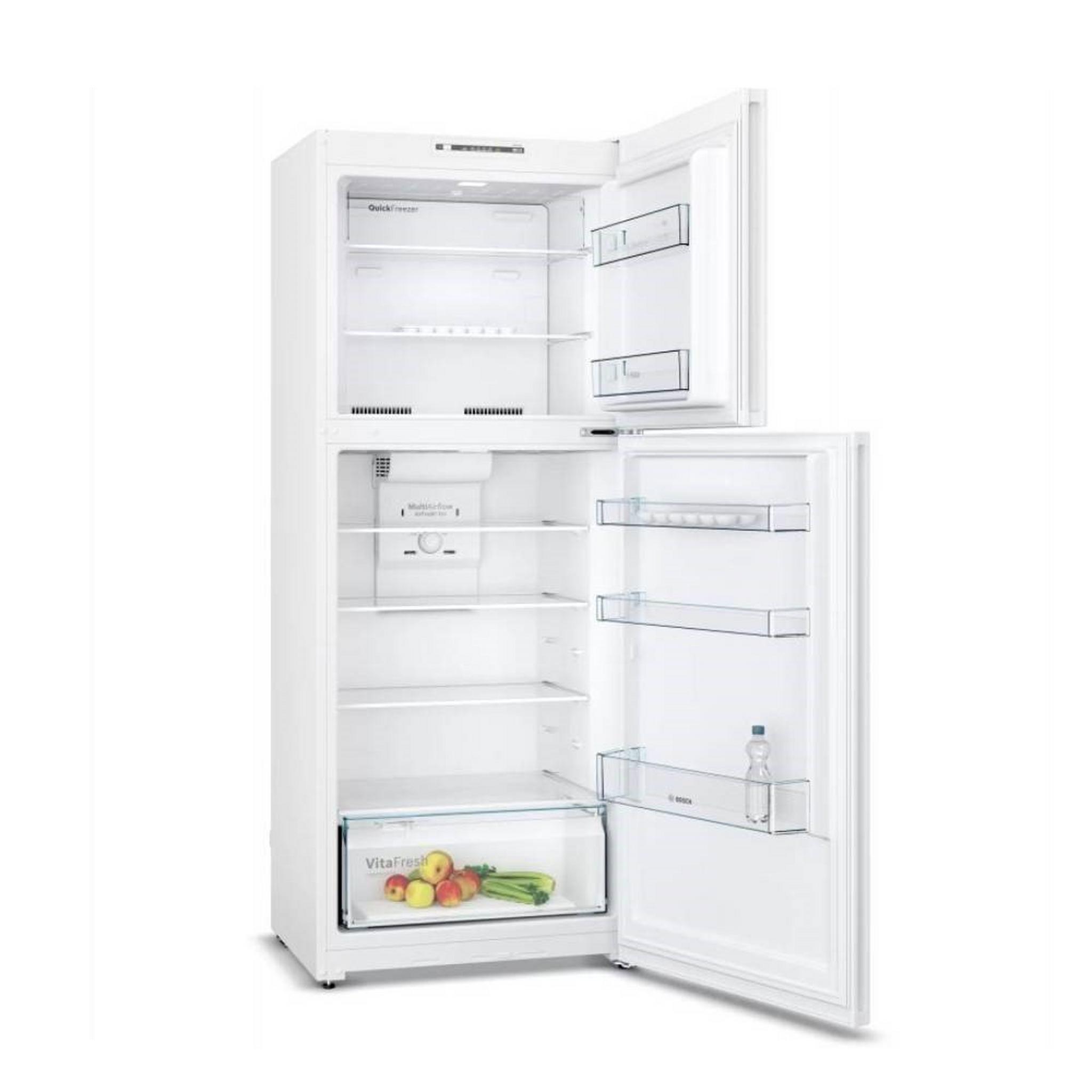 BOSCH Top Mount Refrigerator, 12.9CFT, 365L, KDN43NW20M - White