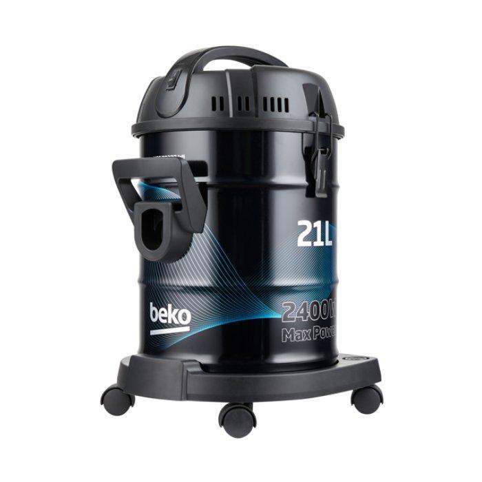 Beko Drum Dry Vacuum Cleaner, 2400W, 21L, VCC 70322 WI – Black