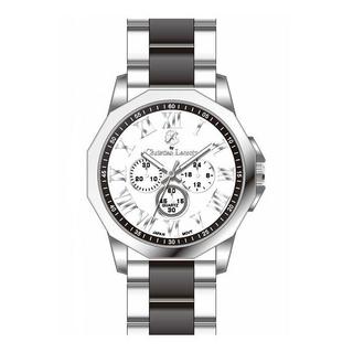 Buy Christian lacroix men casual watch, analog, cxlw456 – silver/black in Kuwait